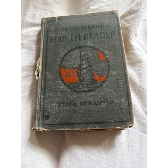 Robbs-Merrill Fourth Reader 1924 Hardcover Book - Picture 1 of 16